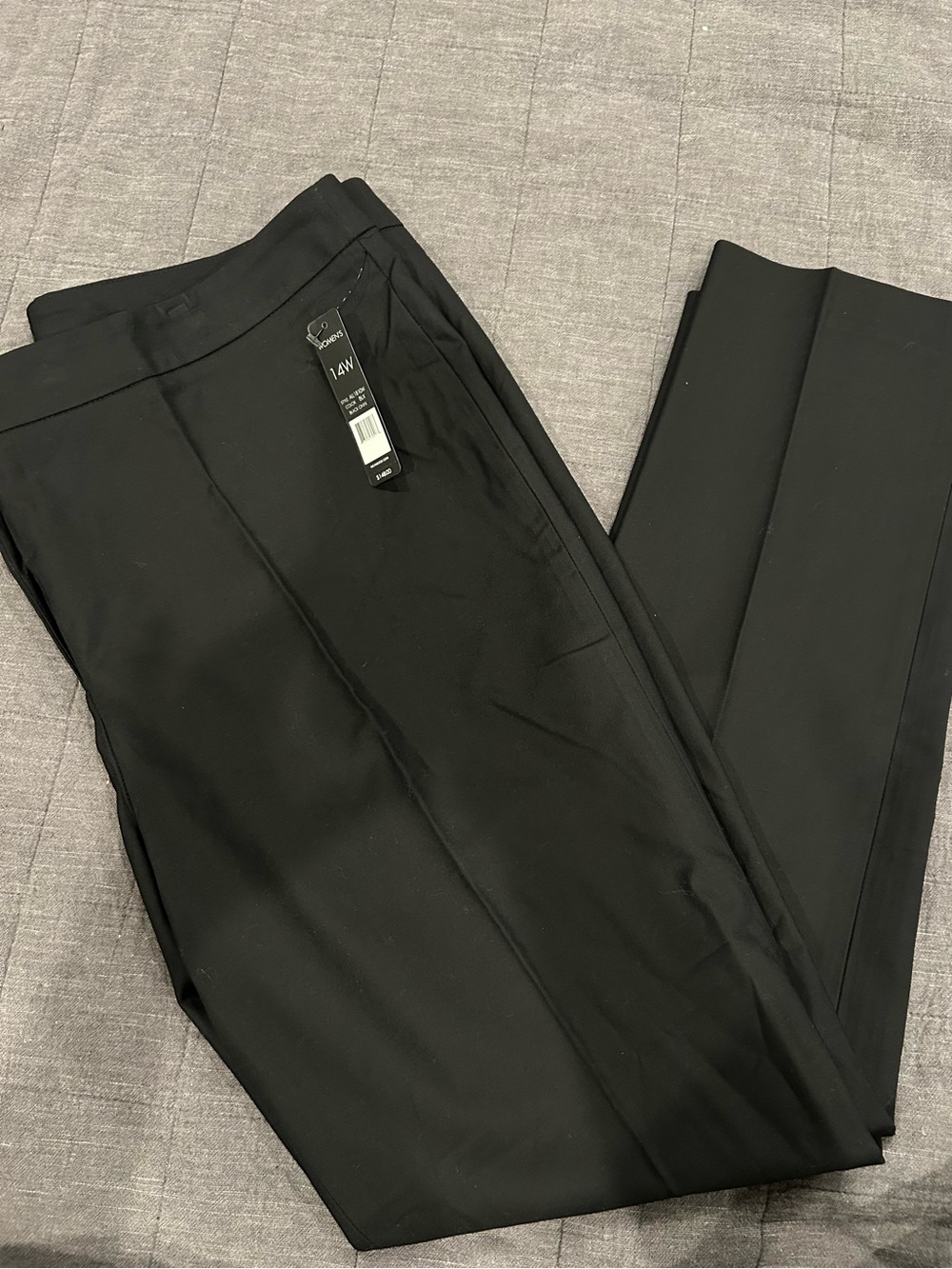 NIC+ZOE Onyx Black Dress Pants - Classic Straight Fit